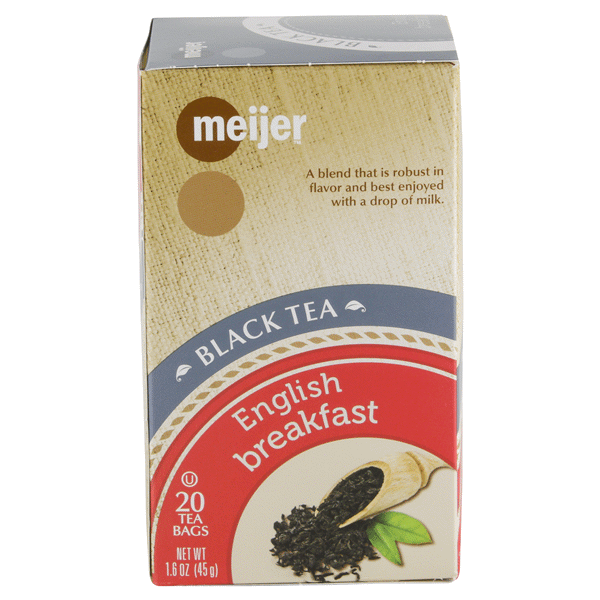 slide 1 of 2, Meijer English Breakfast Tea Bags, 20 ct