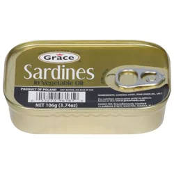 Grace Sardines in Vegetable Oil 3.74 oz