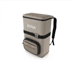 Ninja Outdoor Frostvault Go 24-Can Backpack Soft Cooler With Cold Dry Zone, Birch Beige