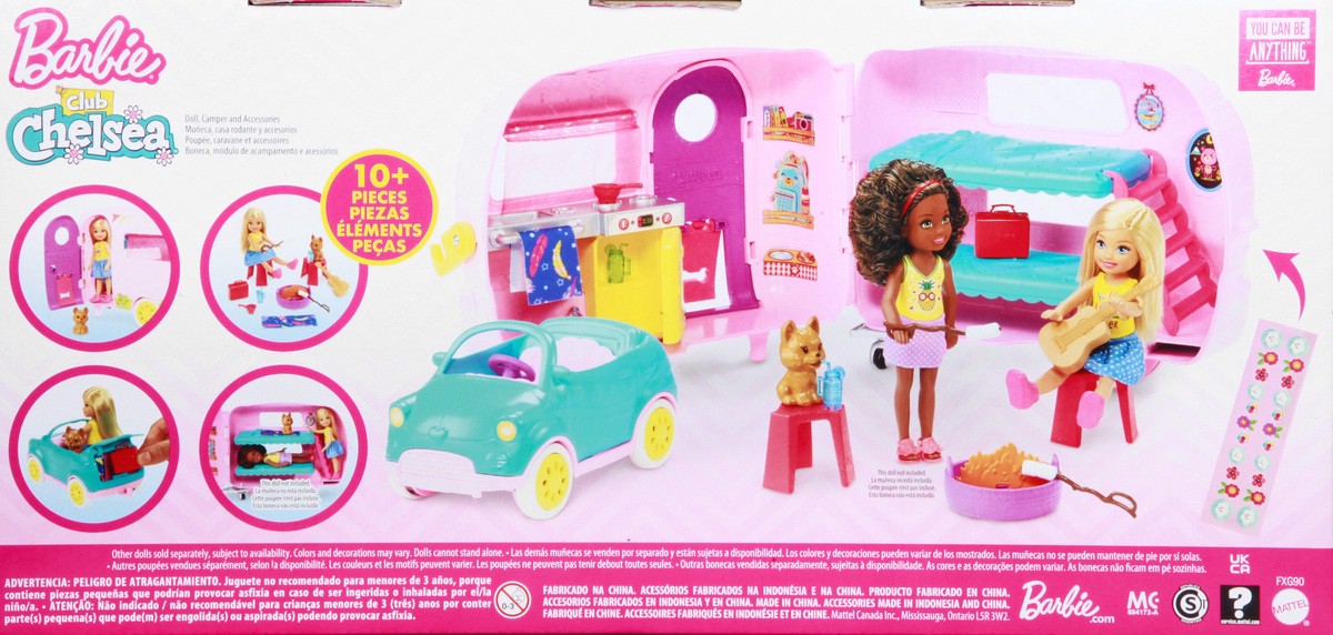 slide 5 of 9, Barbie 3+ Club Chelsea Camper Playset 1 ea, 1 ct