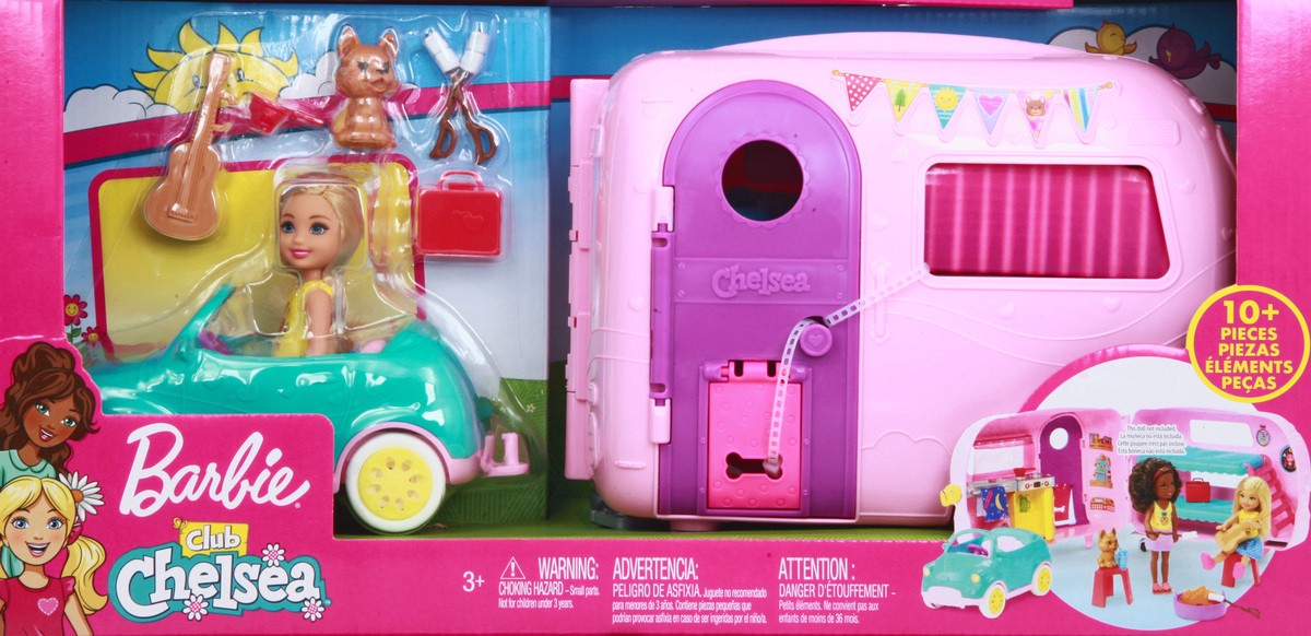 slide 8 of 9, Barbie 3+ Club Chelsea Camper Playset 1 ea, 1 ct