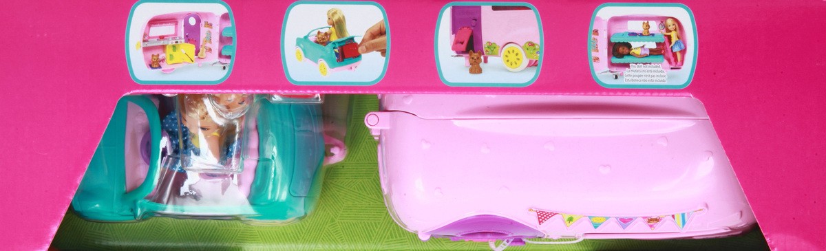 slide 9 of 9, Barbie 3+ Club Chelsea Camper Playset 1 ea, 1 ct