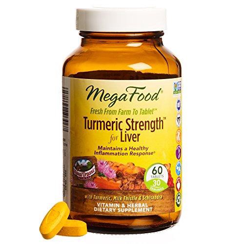 slide 1 of 1, MegaFood Turmeric Strength For Liver Tablets, 60 ct