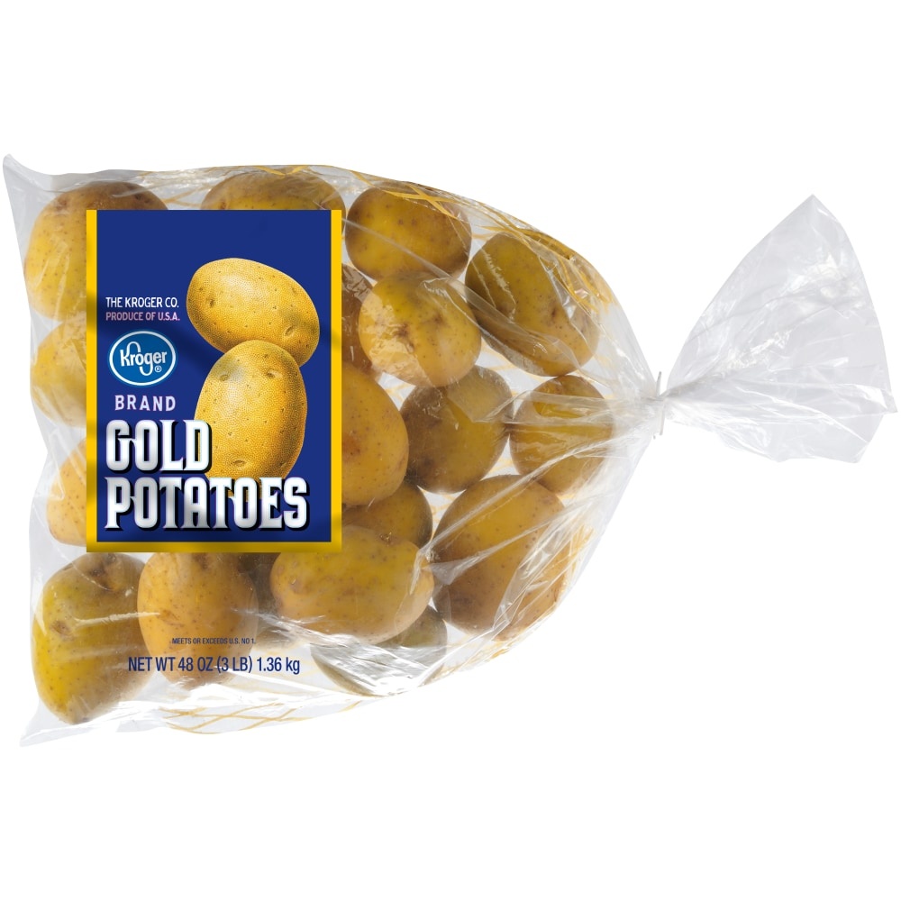 slide 1 of 1, Kroger Potatoes Gold Bag, 3 lb