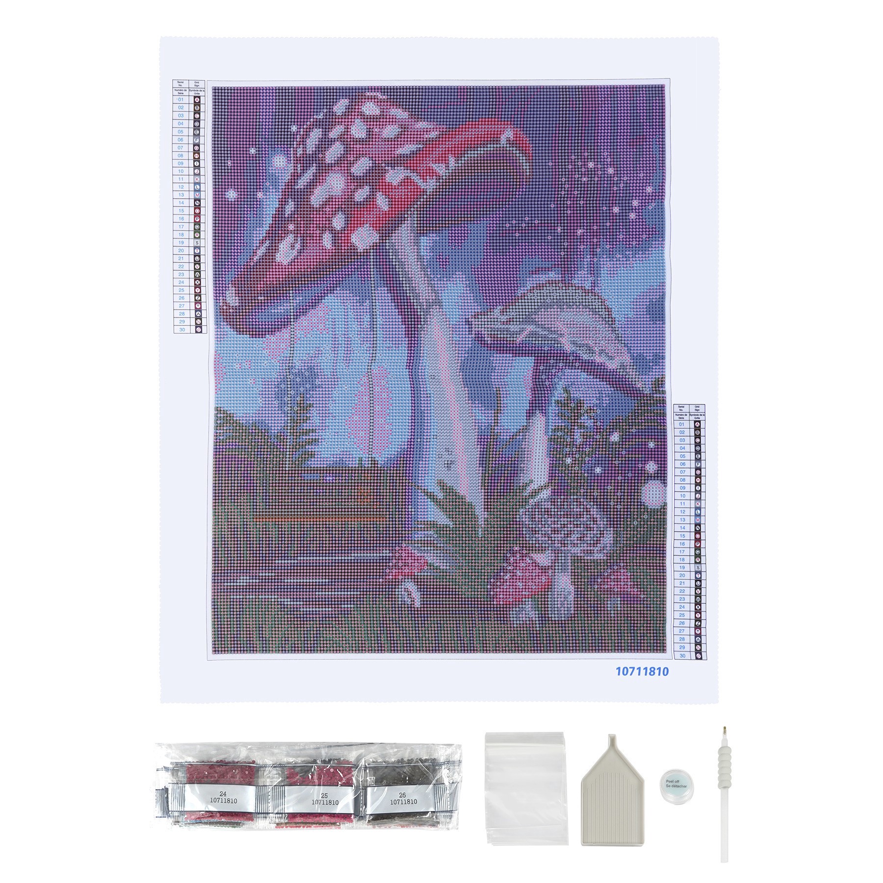 slide 4 of 4, Mushrooms Painting Diamond Art Kit By Make Market, 16 in x 20 in