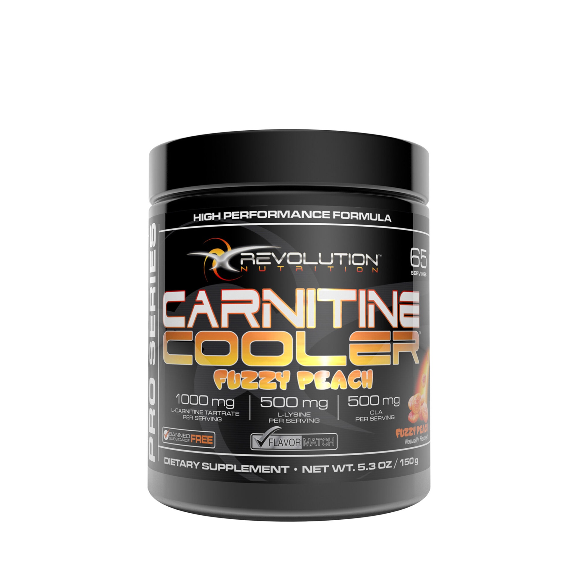 slide 1 of 1, Revolution Nutrition Carnitine Cooler- Fuzzy Peach, 1 ct