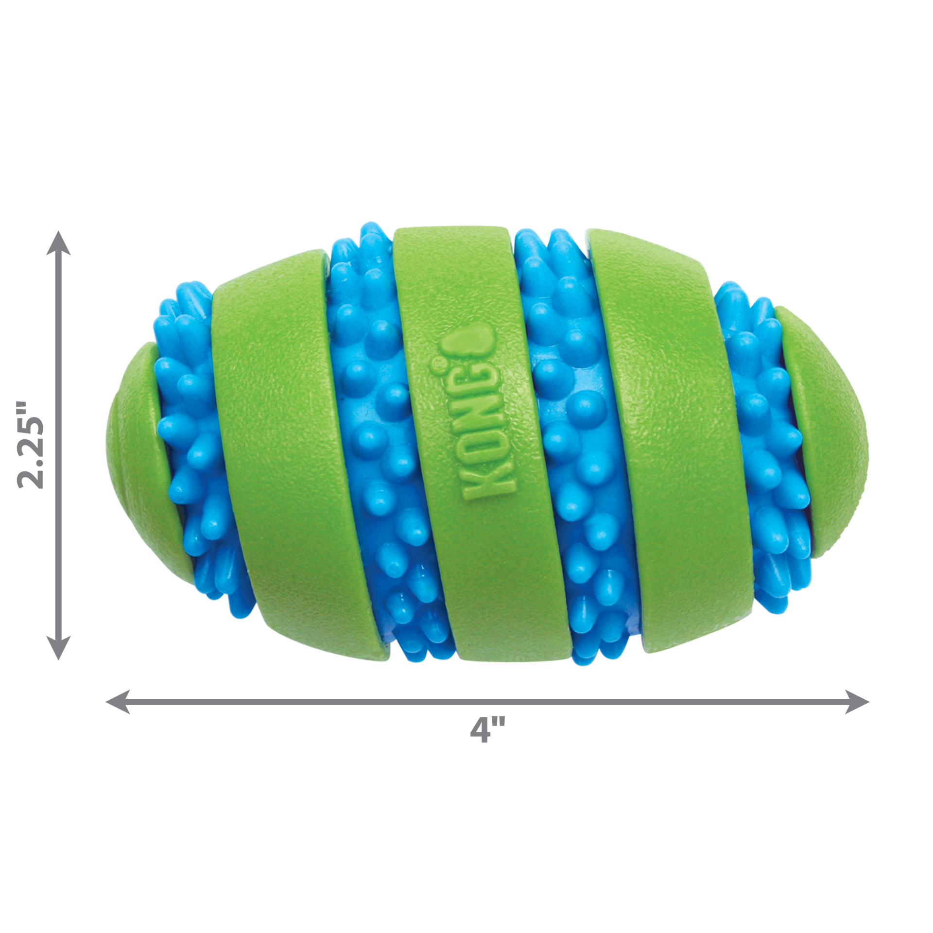 slide 4 of 4, KONG Squeezz Goomz Football Md, 1 ct