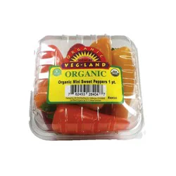 Jacob's Peppers Bell Peppers Sweet Mini Organic Prepacked - 16 Oz