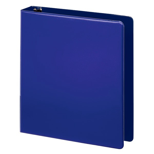 slide 4 of 5, Office Depot Brand Nonstick Round-Ring Binder, 1 1/2'' Rings, 64% Recycled, Blue, 1 ct