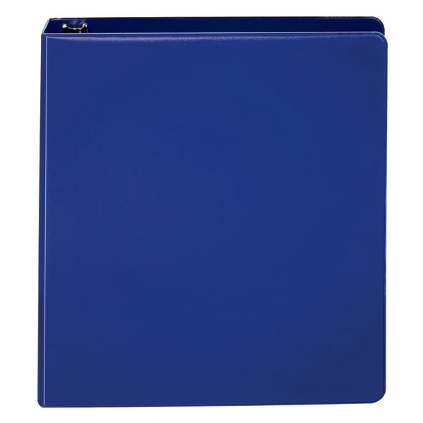 slide 2 of 5, Office Depot Brand Nonstick Round-Ring Binder, 1 1/2'' Rings, 64% Recycled, Blue, 1 ct