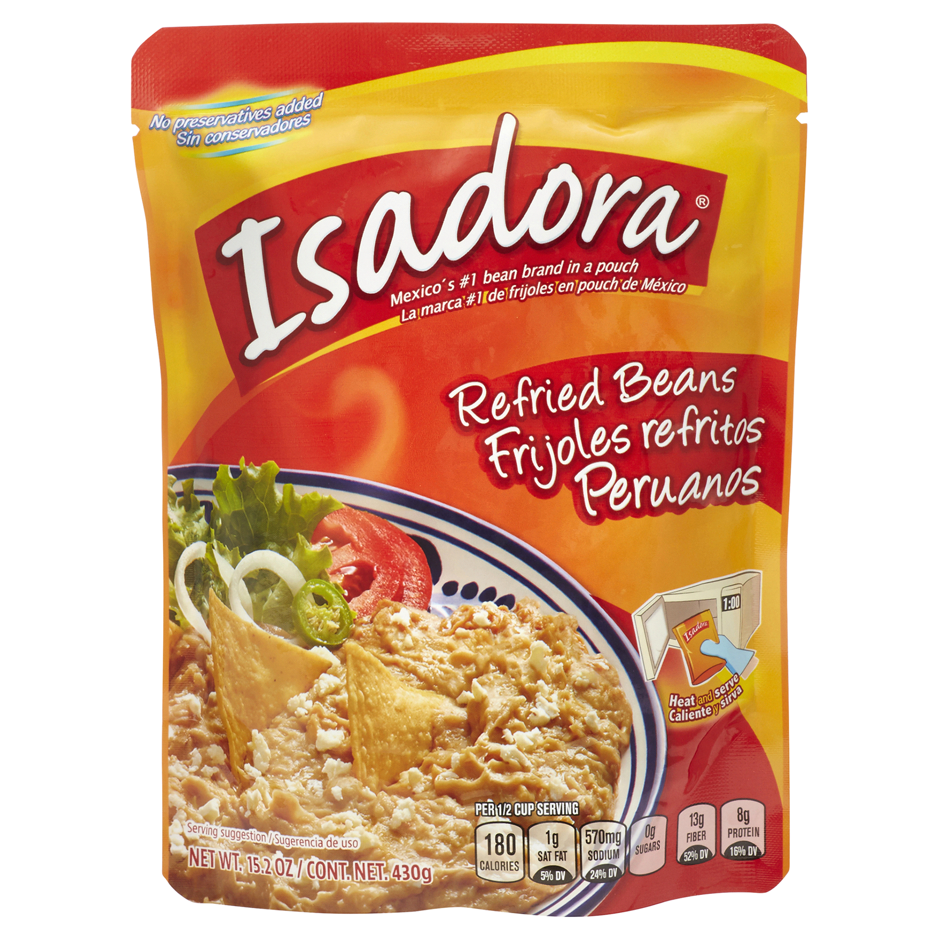 slide 1 of 2, Isadora Refried Beans 15.2 oz, 15.2 oz