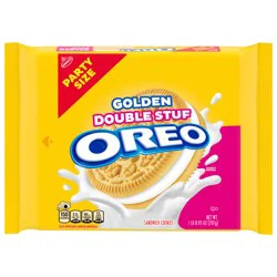 OREO Double Stuf Golden Sandwich Cookies, Party Size, 24.95 oz