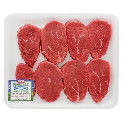 slide 1 of 1, H-E-B Eye of Round Steak Value Pack, per lb