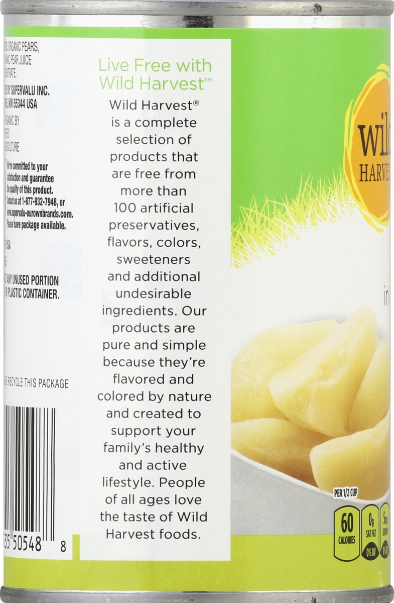 slide 2 of 7, Wild Harvest Organic Pear Slices In Juice, 15 oz