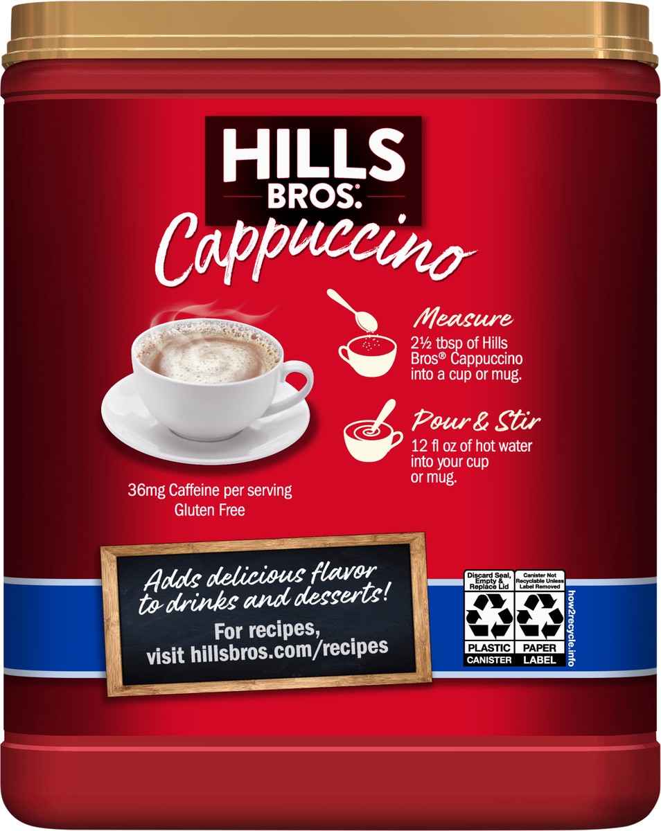 slide 5 of 9, Hills Bros. Sugar-Free French Vanilla Cappuccino Drink Mix, 12 oz