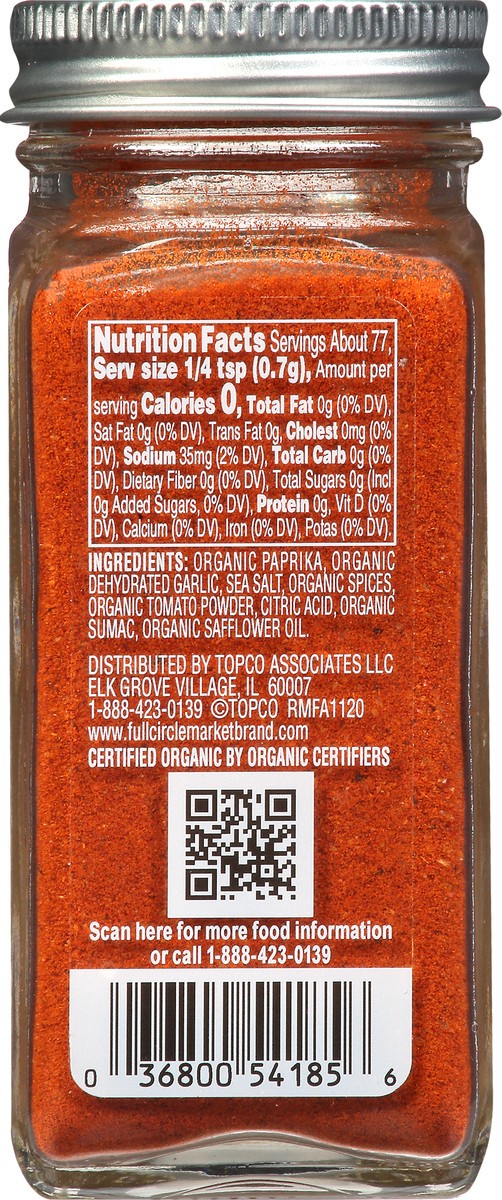 slide 14 of 15, Full Circle Market Organic Harissa Spice Blend- 1.9 oz, 1.9 oz