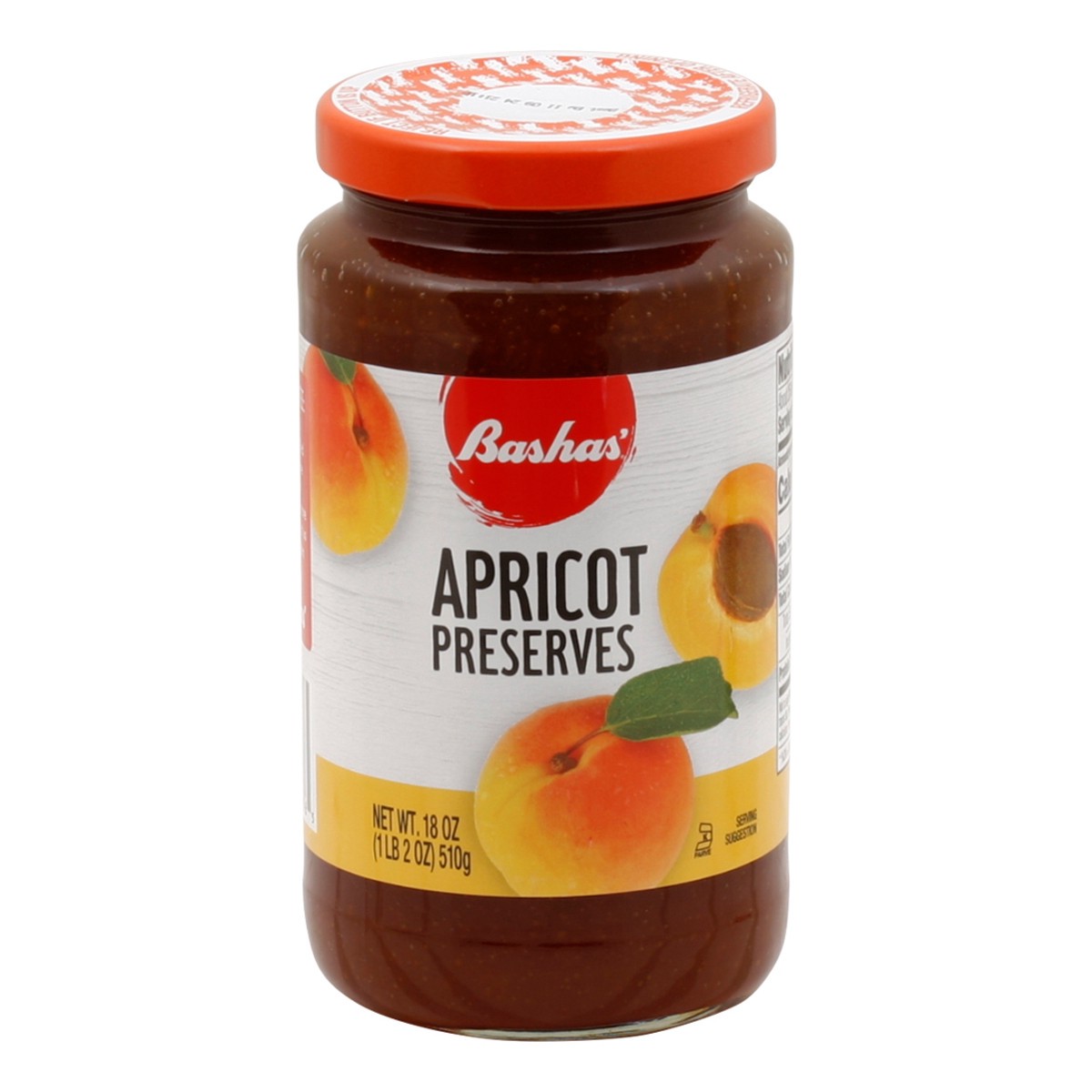 slide 6 of 14, Bashas Apricot Prsrvs, 18 oz