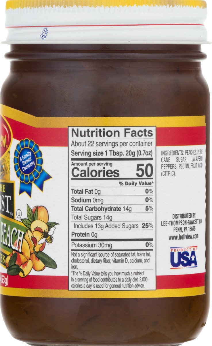 slide 12 of 13, Bell-View Taste the Fruit 1st Hot Pepper Peach Preserves 16 oz, 16 oz