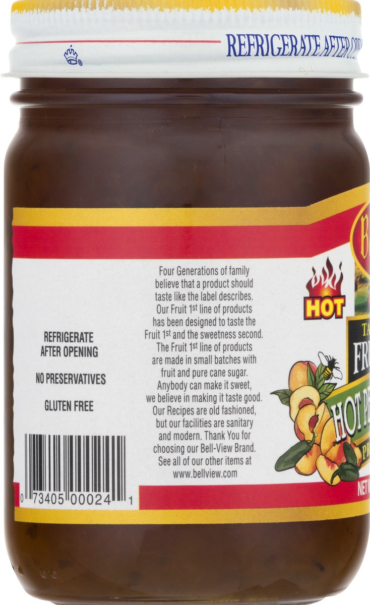 slide 6 of 13, Bell-View Taste the Fruit 1st Hot Pepper Peach Preserves 16 oz, 16 oz
