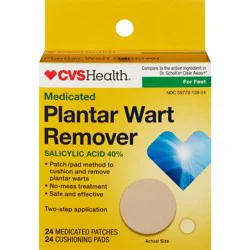 Cvs Health Plantar Wart Remover, 24 Ct