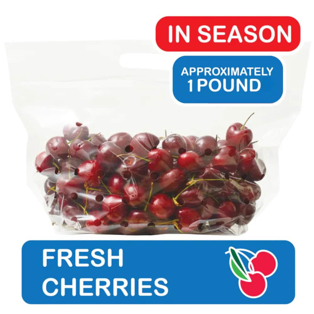 slide 1 of 2, Fresh Red Cherries in Bag, per lb