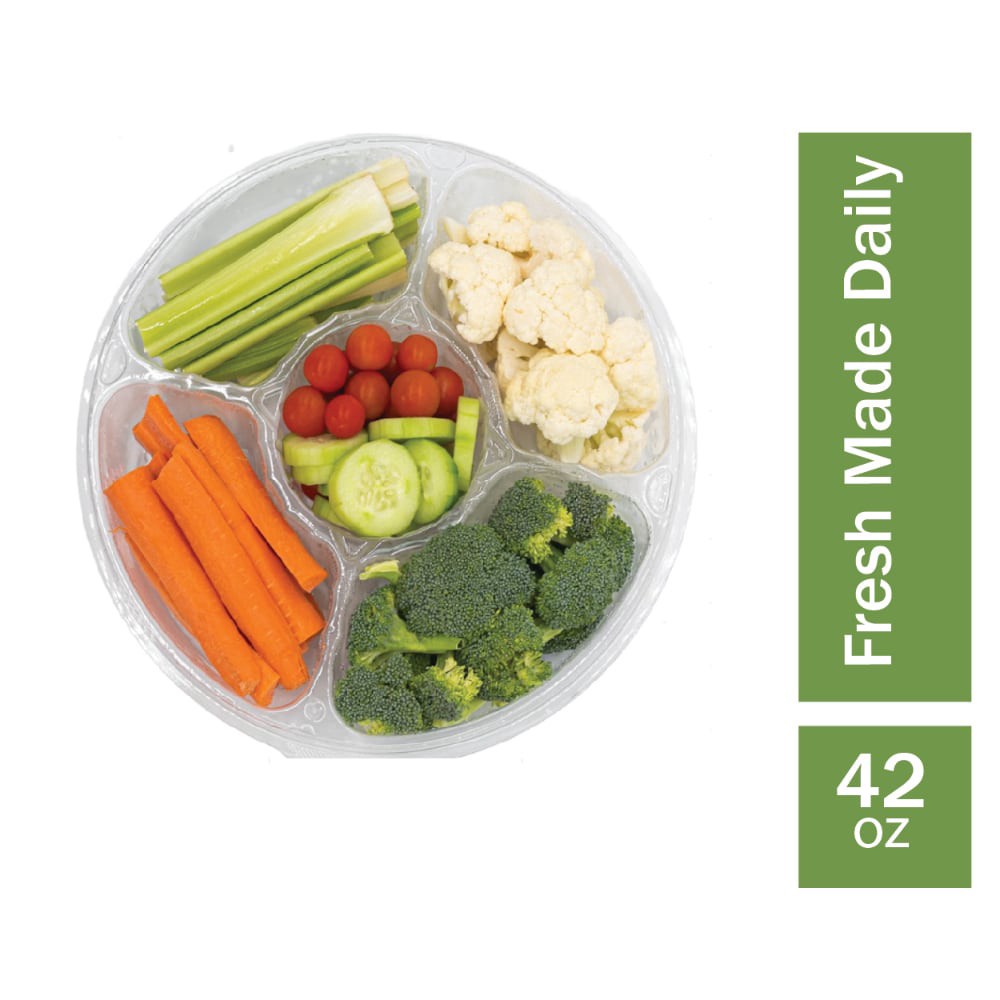 slide 1 of 1, Fresh Cut Vegetable Large Tray, 42 oz