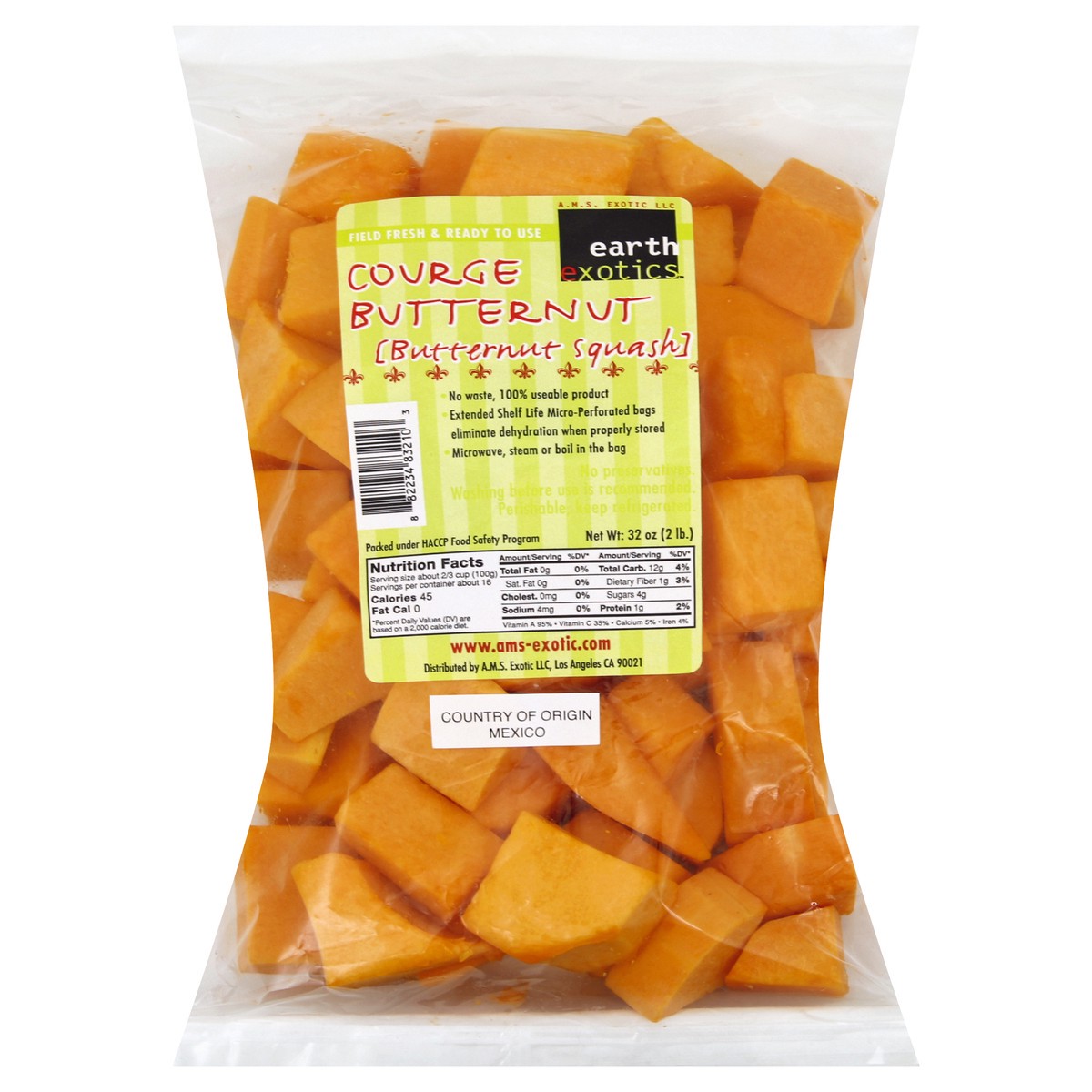 slide 5 of 6, Earth Exotics Cubed Butternut Squash, 2 lb