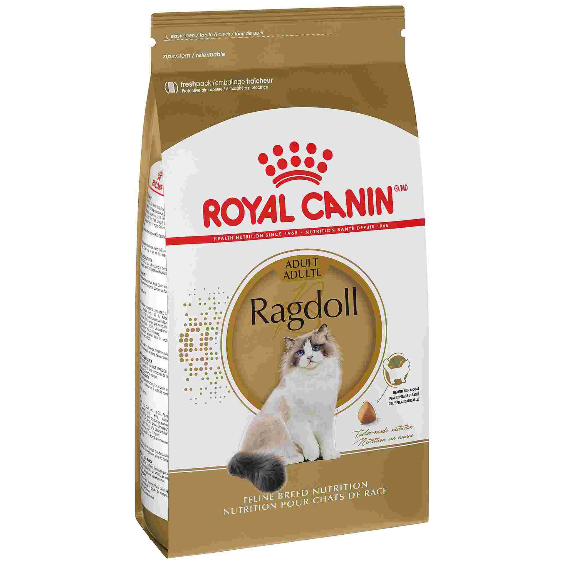 slide 1 of 9, Royal Canin Feline Breed Nutrition Ragdoll Dry Cat Food, 7 lb