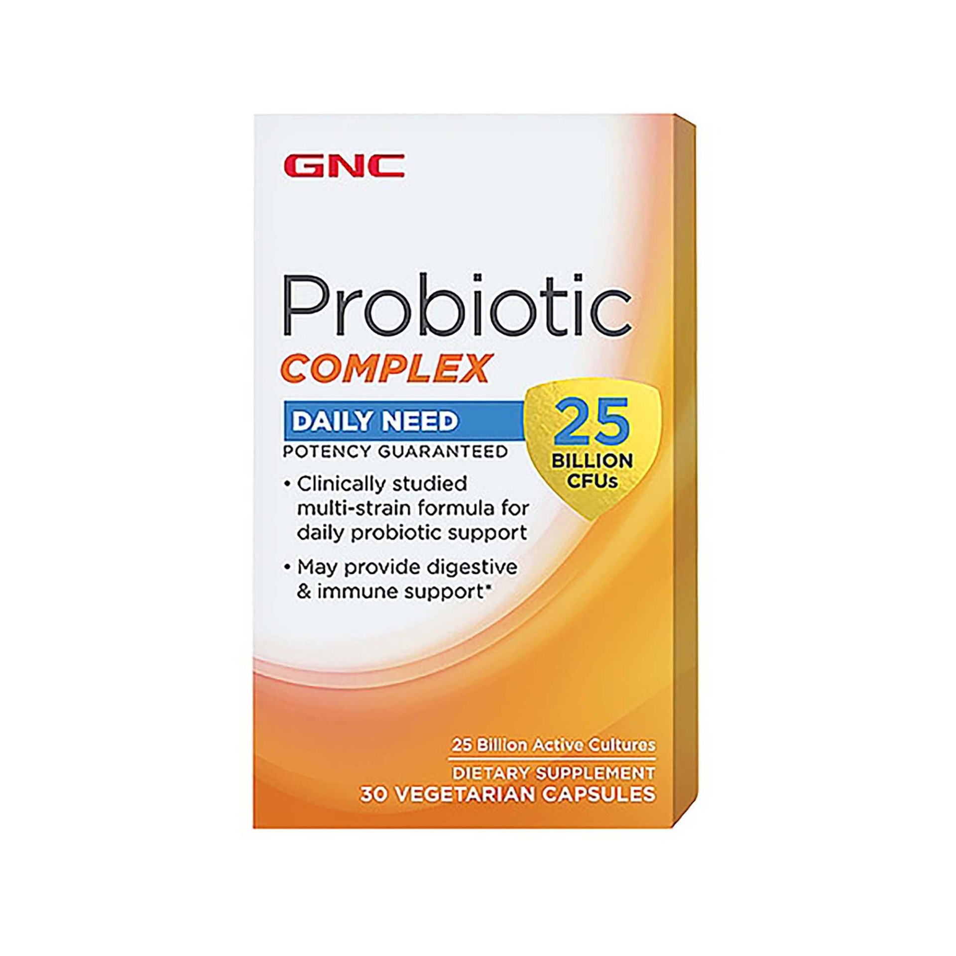 slide 1 of 1, GNC Probiotic Complex - 25 Billion CFUs, 30 ct