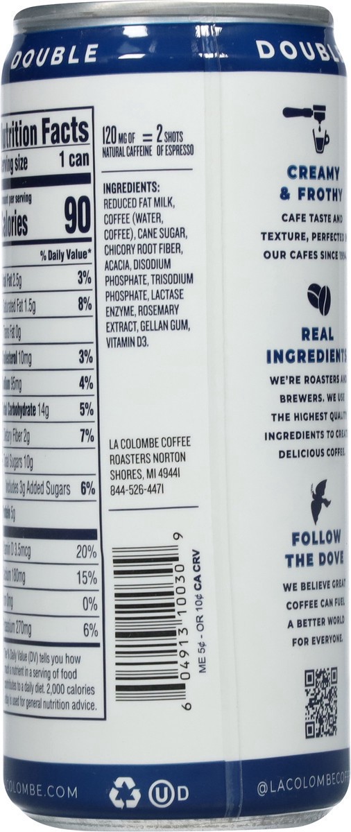 slide 6 of 9, La Colombe Double Draft Latte 9oz, 9 fl oz