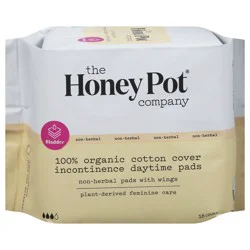The Honey Pot Company Organic Non-Herbal Incontinence Daytime Pads with Wings 16 ea