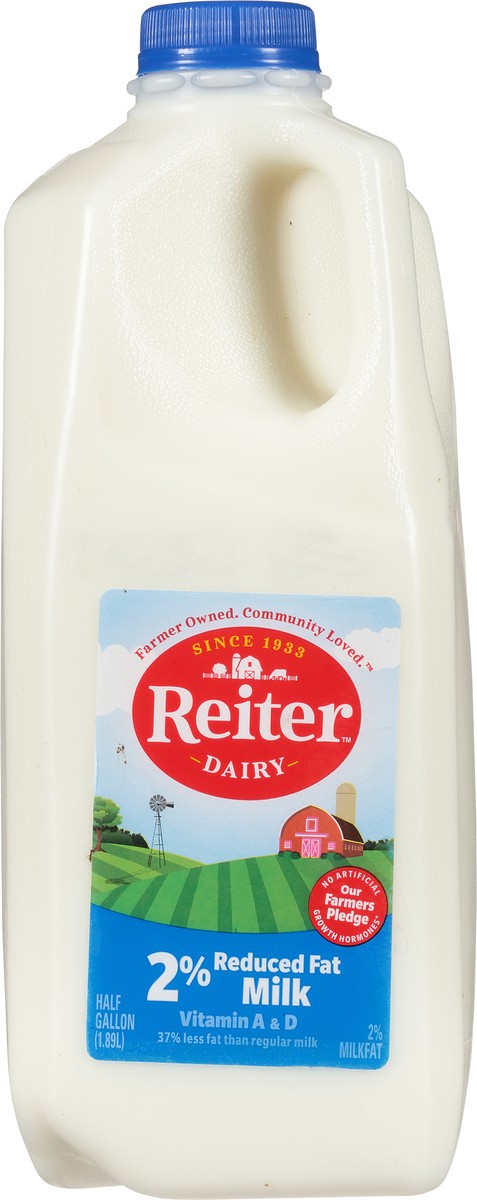 slide 1 of 12, Reiter Dairy 2% Reduced Fat Milk 0.5 gl, 0.50 gal