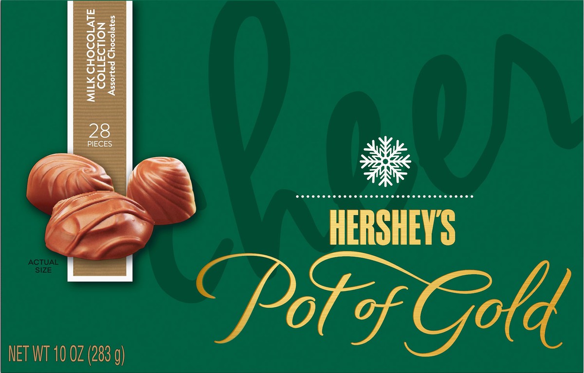 slide 2 of 2, Hershey's Pot Of Gold Holiday Choc Assorted Box, 10 oz