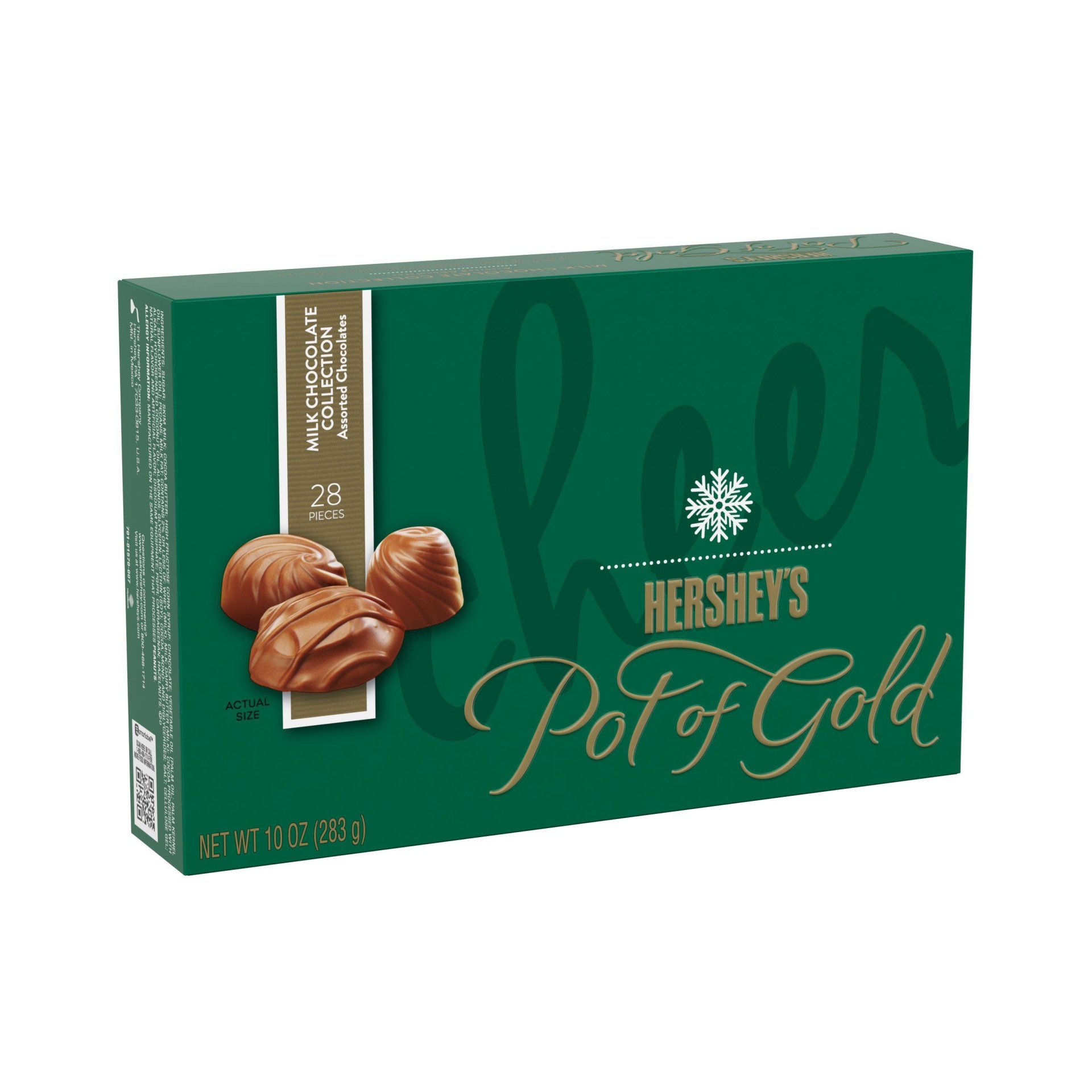 slide 1 of 1, Hershey's Pot Of Gold Milk Chocolate Christmas Collection, 10 oz