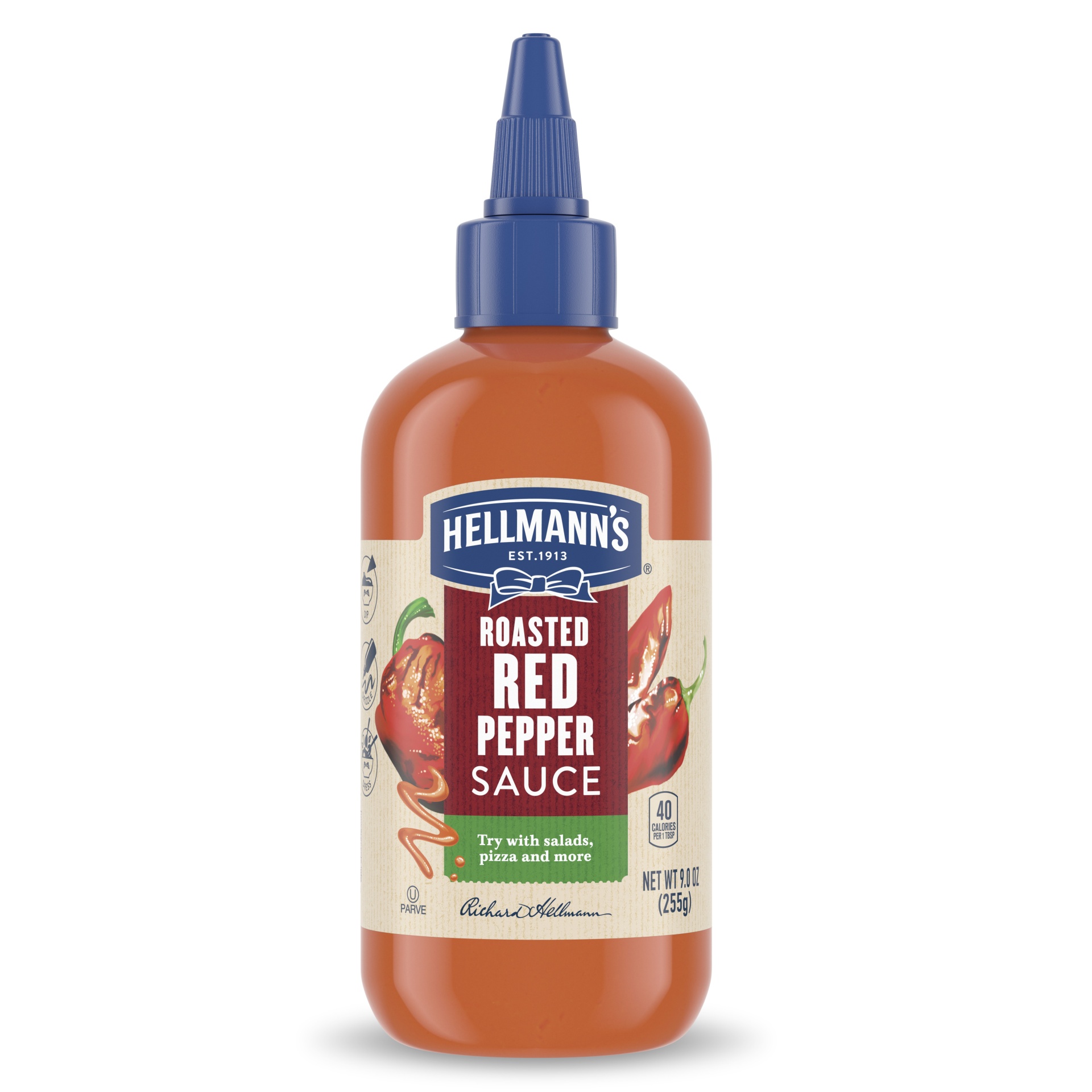 slide 1 of 1, Hellmann's Roasted Red Pepper Sauce, 9 oz