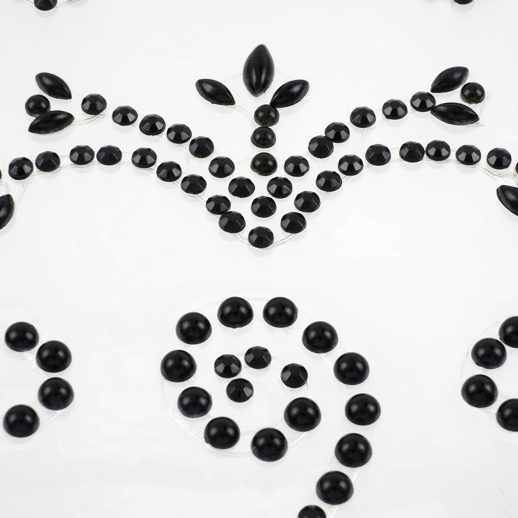 slide 2 of 4, Black Flourish Design Stickers By Recollections, 3.9 in x 7.1 ft in