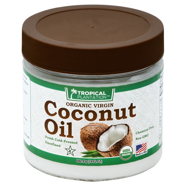 slide 1 of 2, Tropical Plantation Coconut Oil 24 oz, 24 oz