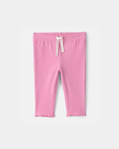 slide 1 of 3, Carter's Baby Girl Rib Pants - Pink - 18M, 1 ct