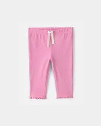 Carter's Baby Girl Rib Pants - Pink - 18M