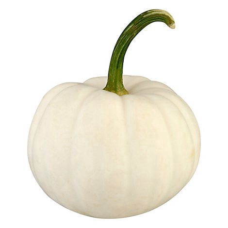slide 1 of 1, Bay Baby Produce Casper White Ribbed Pumpkin - EA, 4 in