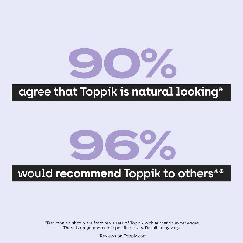 slide 6 of 10, Toppik Hair Filler Med Brown 0.42 Oz, 0.42 oz