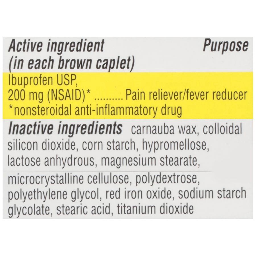 slide 5 of 5, Walgreens Ibuprofen Caplets 200Mg, 50 ct