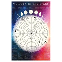 Trends Astrological Chart Written In The Stars Poster