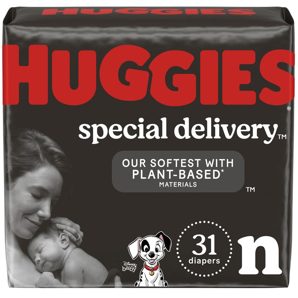 slide 1 of 1, Huggies Special Delivery Newborn Disposable Diapers, 32 ct