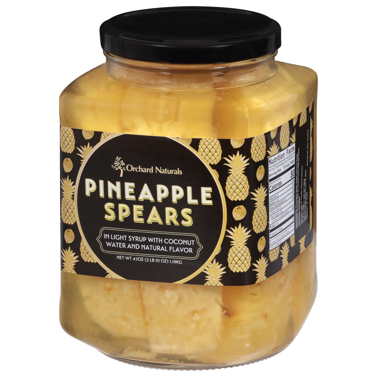 slide 5 of 13, Orchard Naturals Pineapple Spears - 42 Oz, 42 oz