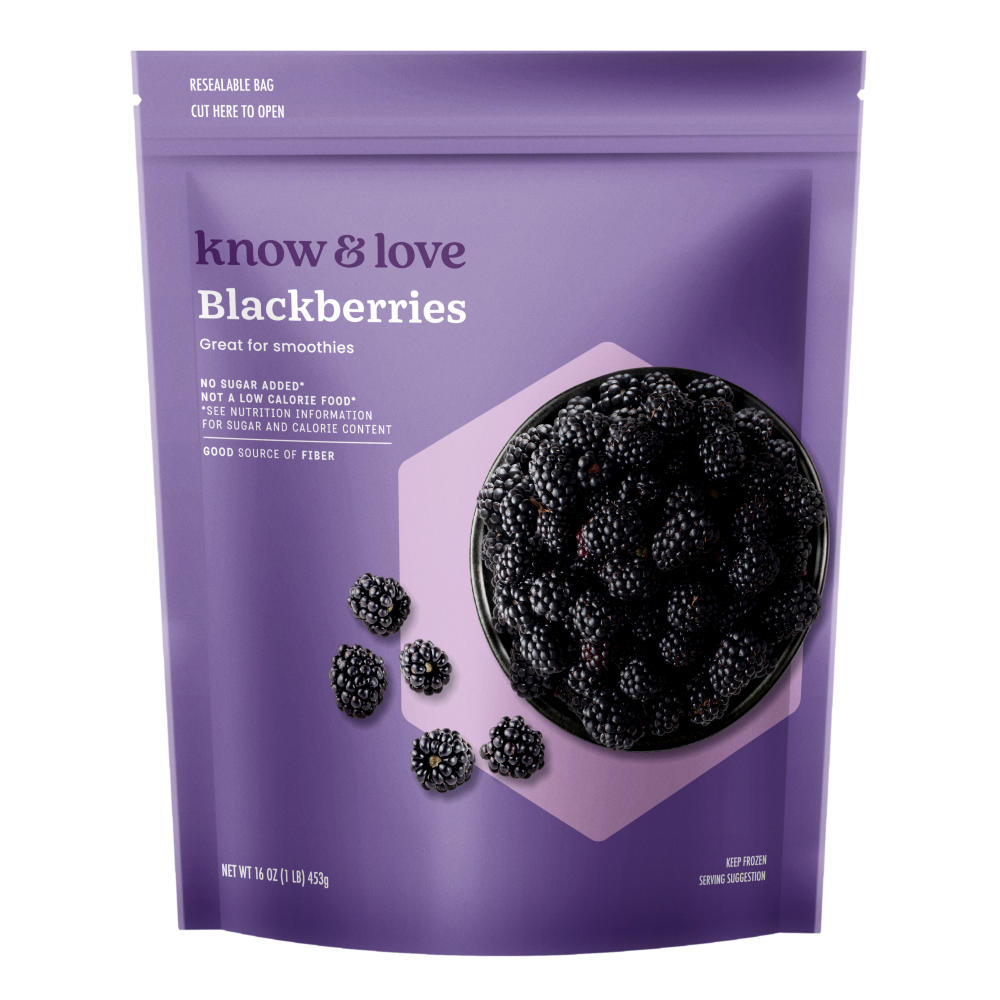 slide 1 of 1, know & love Blackberries Frozen Fruit 16 Ounces, 16 oz