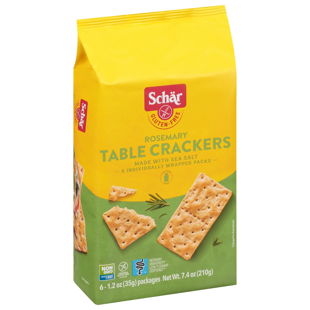 slide 8 of 9, Schär Gluten-Free Rosemary Table Crackers 6 - 1.2 oz Packages, 6 ct; 1.2 oz