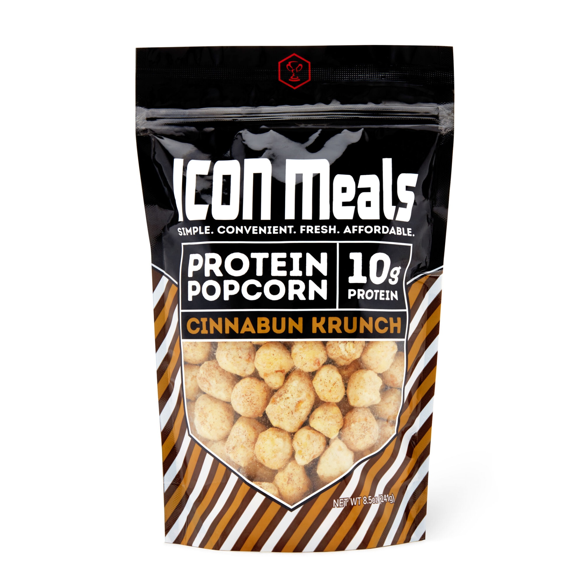 slide 1 of 1, ICON Meals Protein Popcorn - Cinnabun Krunch, 8.5 oz