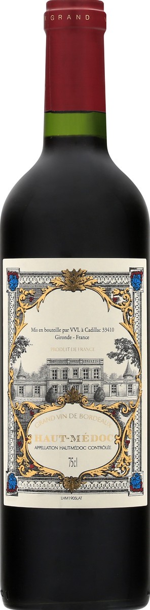 slide 7 of 10, Haut Medoc 2017 Red Wine 750 ml, 750 ml
