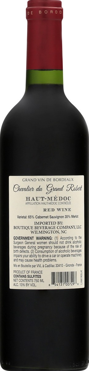 slide 3 of 10, Haut Medoc 2017 Red Wine 750 ml, 750 ml